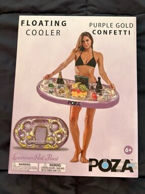 POZA Inflatable Pool Float for Drinks and Snacks